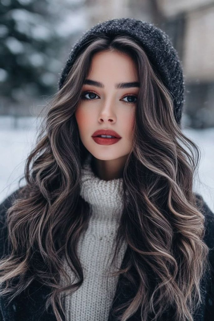 رنگ مو روشن زمستانه